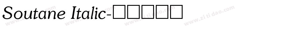 Soutane Italic字体转换